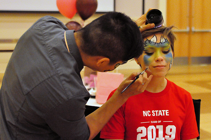 Face painting at Chocolate Festival 2015