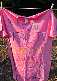 Take Back the Night T-Shirt Painting Project