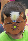 Read to L.E.A.D. participant in wolf mask