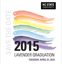 Lavender Graduation flyer