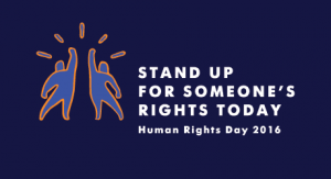 Stand up for someone's rights today!