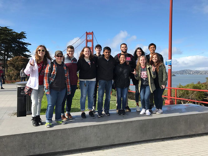 Students on San Francisco ASB Trip